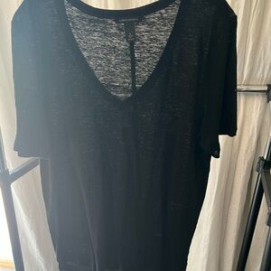 Banana Republic Black V-Neck Women's Top